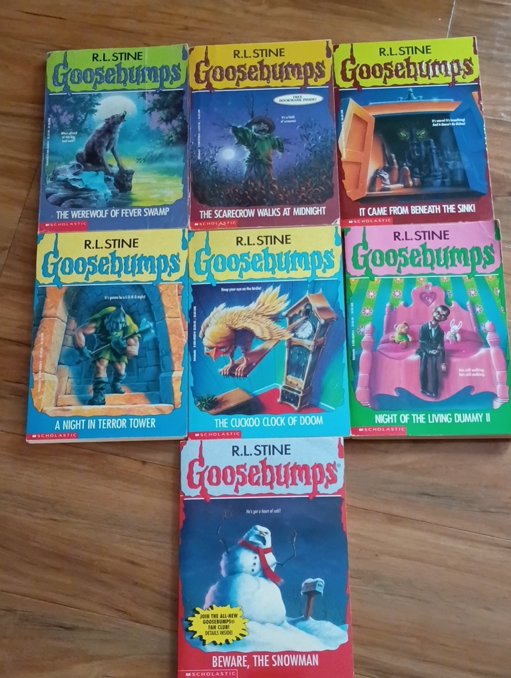 7 R.L. Stine Goosebumps Books